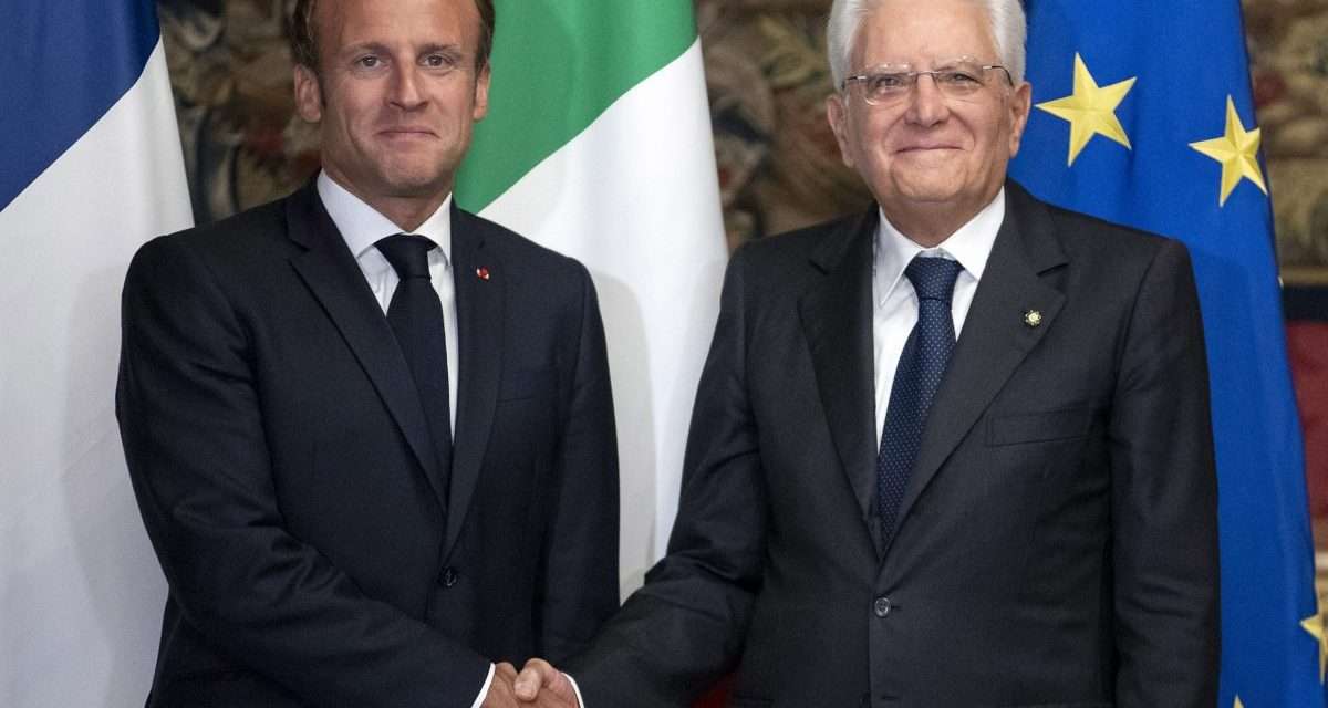 Trattato del Quirinale: firma storica, Macron da Mattarella e Draghi. Nessun commento su TIM e nucleare