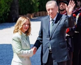 Telefonata Meloni – Erdogan per uno scambio di opinioni sulla situazione in Medio Oriente