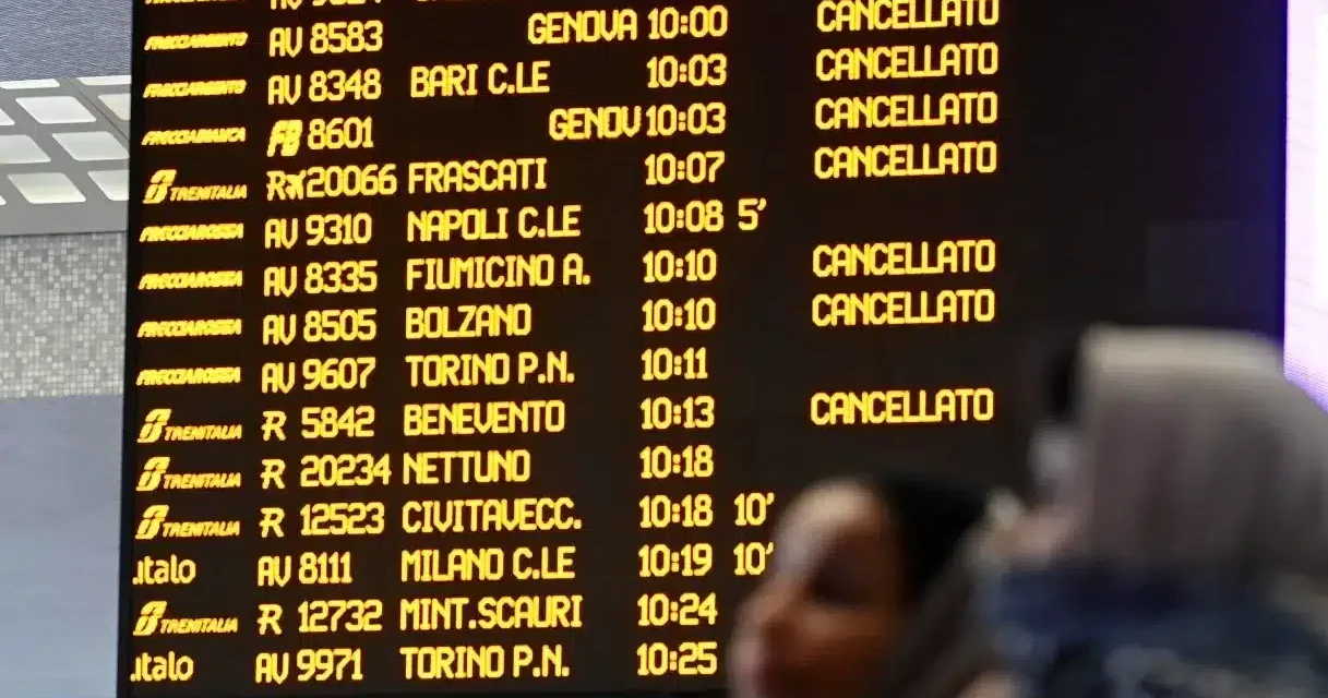 Sciopero nazionale del personale FS il 9 e 10 gennaio 2026