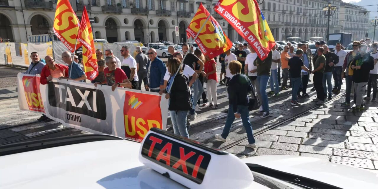 Sciopero nazionale dei tassisti: 14 ore di protesta contro piattaforme digitali e mancata riforma del settore