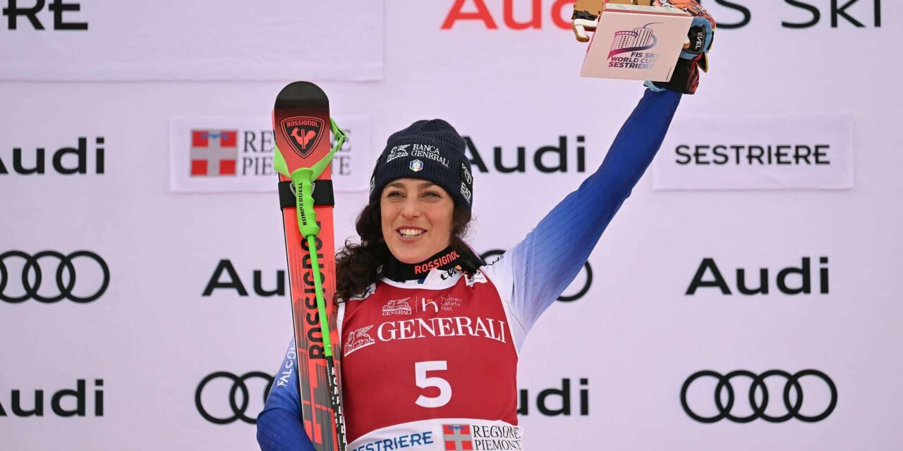 Federica Brignone oro nel gigante: doppietta storica e record di medaglie per l’Italia